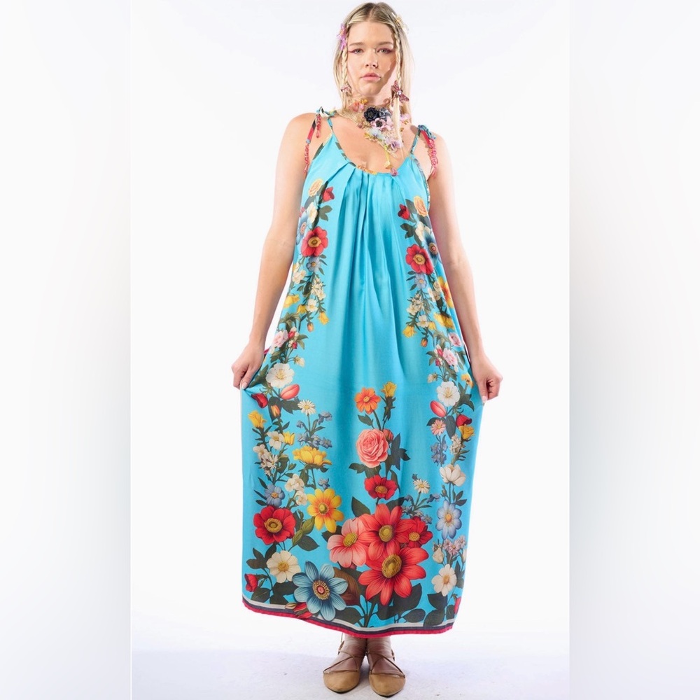 NWT Aratta‎ Floral Garden Maxi Dress Small Boho